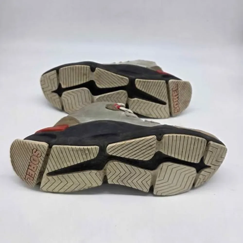 SOREL Kinetic RNEGD Caribou Waterproof Boots NL4398-395 Womens 9 Suede Hiking